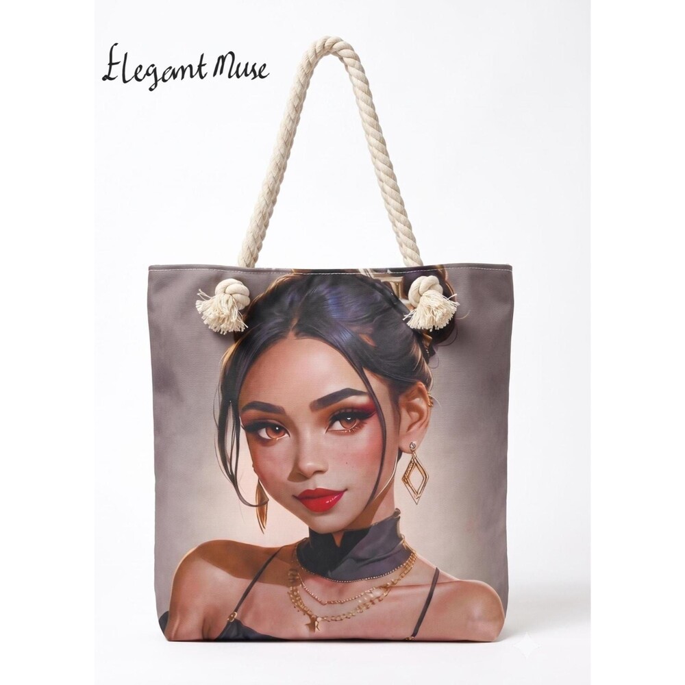 Artistic Tote Bag | Digital Art Fashion Shoulder Bag, Everyday Use